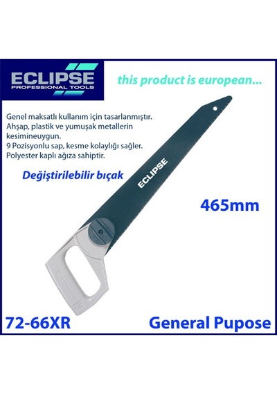 Eclipse 72-66xr Genel Amaç El Testeresi