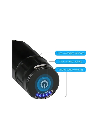 Mast Tour Black Rotary Pen Machine With Battery Power Supply P112