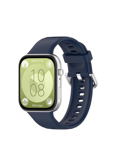Huawei Watch Fit 5 İçin Kordon, Silicone Sport Band Lacivert Watch Fit 5 İle Uyumlu Kordon - Lacivert Çok Renkli