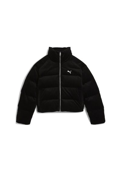 Puma Corduroy Puffer Jacket Kadın Yetişkin Ceket Siyah