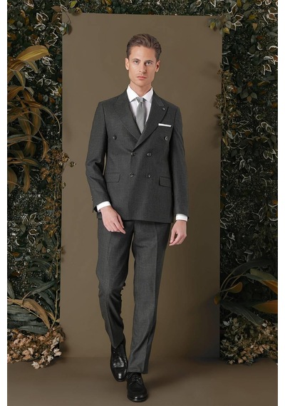 Efor Tk 884 Slim Fit Füme Klasik Takım Elbise Füme Efor Tk 884 Slim Fit Füme Klasik Takım Elbise Füme