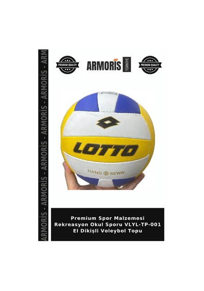 Premium Spor Malzemesi Rekreasyon Okul Sporu Vlyl-tp-001 El Dikişli Voleybol Topu Çok Renkli