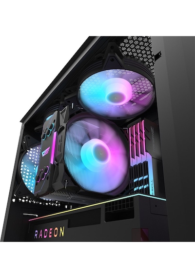 Aıgo Darkflash Dk352 650w 80+ Usb3.0 4x12cm Fan Temperlı Cam Sıyah E-atx Oyuncu Kasası