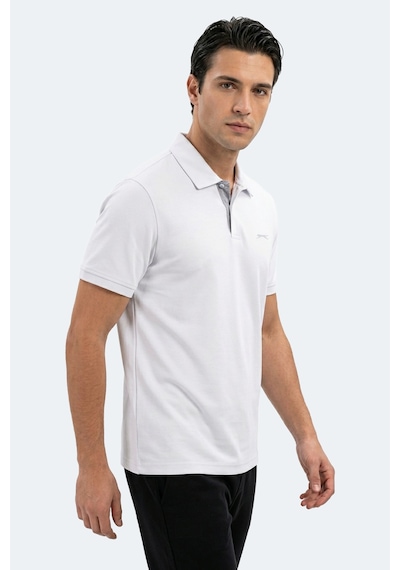 Slazenger Zodıacs Erkek Polo Yaka Beyaz Tişört