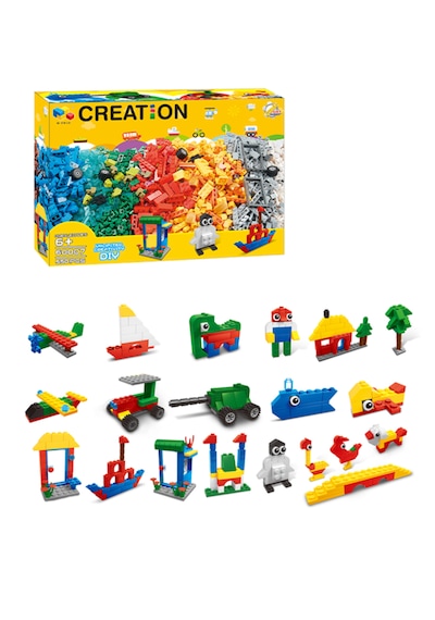 Creatıon Eğitici Yaratıcı Oyuncak Blok Yapım Seti 550 Parça