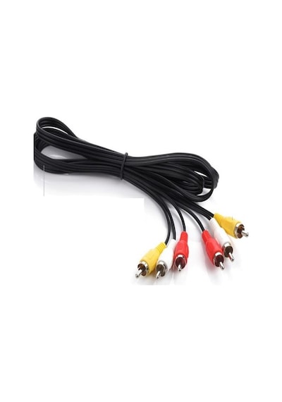 Alfais 5007 3Rca To 3 Rca Ses Görüntü Tos Scart Kablosu 3 Metre