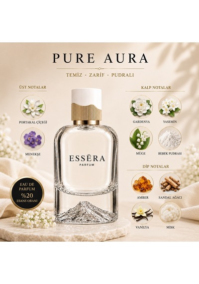 Essera Parfüm Pure Aura Kadın Parfüm EDP 50 ML