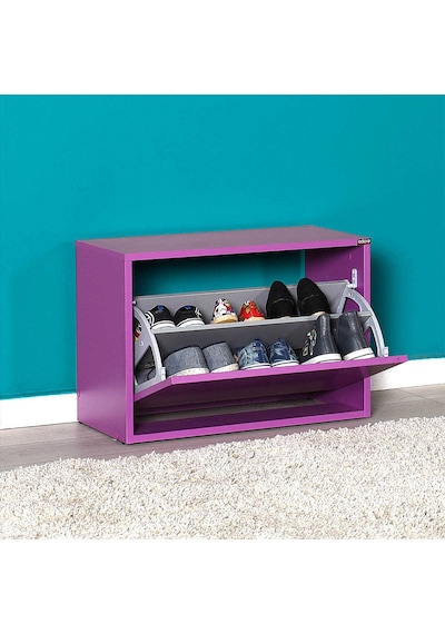 New Step Oturaklı Ayakkabılık - Mor