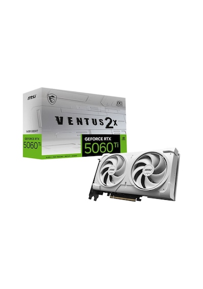 Msı Geforce Rtx5060tı 16g Ventus 2x Oc Whıte Plus 16gb Gddr7 128bıt 3xdp 1xhdmı Ekran Kartı