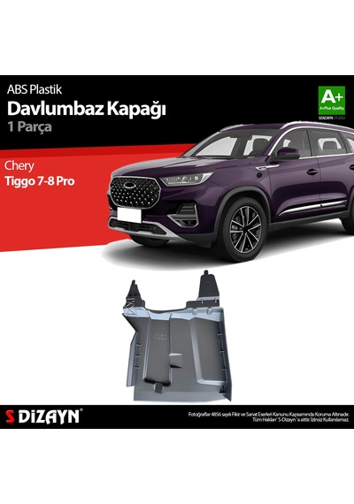S-dizayn Chery Tiggo 7-8 Pro Sol Teker Boşluğu Plastik Koruma Kapağı Abs Plastik 2022 Üzeri A+ Kalite