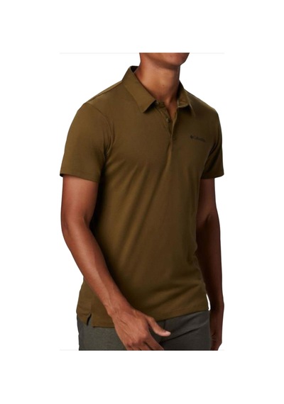 Columbia Zero Rules Erkek Polo Yaka T-Shirt - AM6082 Buffalo Haki