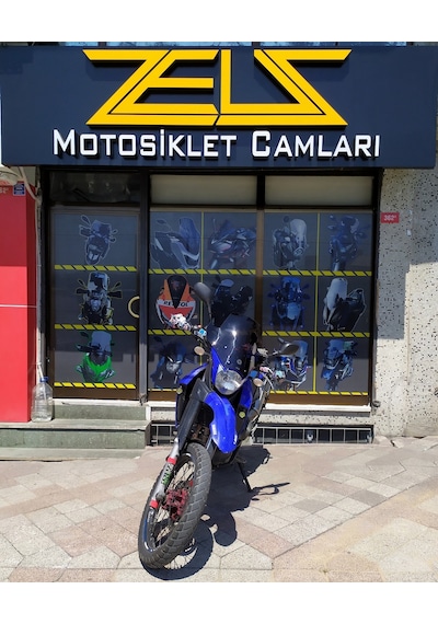 Yamaha Xt660R Xt 660R Uzun Ön Cam Koyu Füme Zeus 42cm 4mm