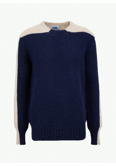 Alpha Studio Lacivert Erkek Bisiklet Yaka Regular Fit Kazak Au-3233c Alpaca Intarsıa Knıt Siyah Alpha Studio Lacivert Erkek Bisiklet Yaka Regular Fit Kazak Au-3233c Alpaca Intarsıa Knıt Siyah