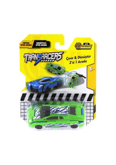 Transracers Dönüşen Araçlar Spor Arabalar Fırtına / Modifiyeli Yeşil