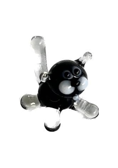 El Yapımı Mini Murano Cam Kedi Biblo A120-05