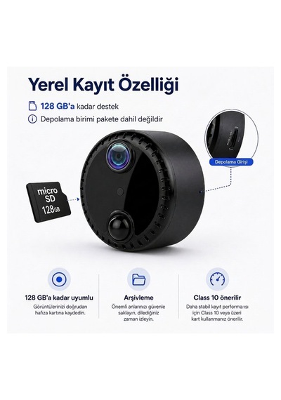 Mini Kamera & Mini Güvenlik Kamerası Hd Gece Görüşlü