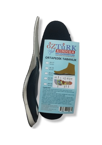 Ortapedik Tabanlık Tekstil Yüzey Mika Destekli 42-43 Numara Siyah