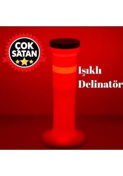 Işıklı Delinatör - Güneş Enerjili Delinatör 75 Cm