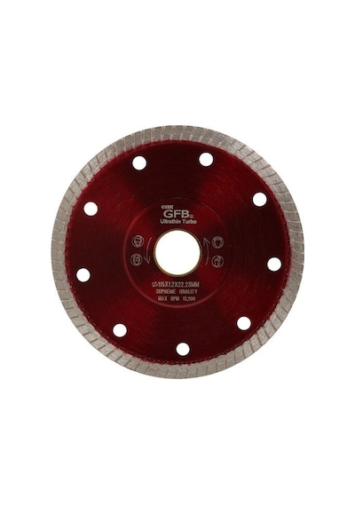 Gfb Hassas Kesim İnce Turbo Elmas Seramik - Fayans Kesici 125 Mm