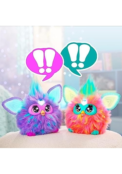 Furby Mor İnteraktif Pelüş Oyuncak - İngilizce Versiyonu 000 Açık Krem
