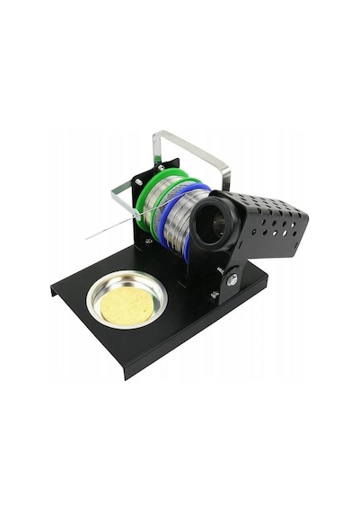 Havya Sehpası - Havya Standı Ltj217 Metal Lehim Makara Ve Kalem Havya Tutuculu 110x160 Mm Süngerli