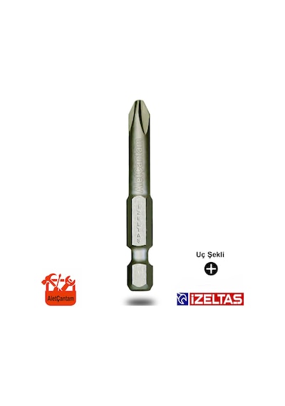 İzeltaş Bits Uç Yıldız Uç Matkap Ucu Vidalama 100 Ph2 X 100 MM Uzun Boy 10 CM