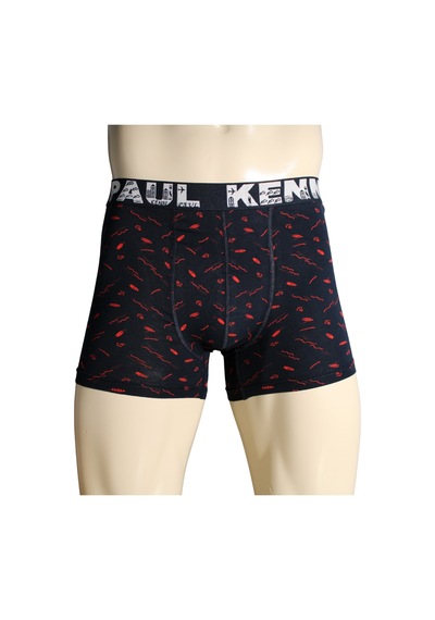 Kenn Paul Erkek Desenli Pamuklu Lüks Boxer Yumuşak Kumaş Rahat Boxer Çok Renkli