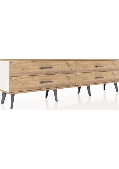 Arges Tv Ünitesi 4 Çekmeceli 176x30x51 Aytaşı-çam/çam Atlas Çam/atlas Çam Arges Tv Ünitesi 4 Çekmeceli 176x30x51 Aytaşı-çam/çam Atlas Çam/atlas Çam
