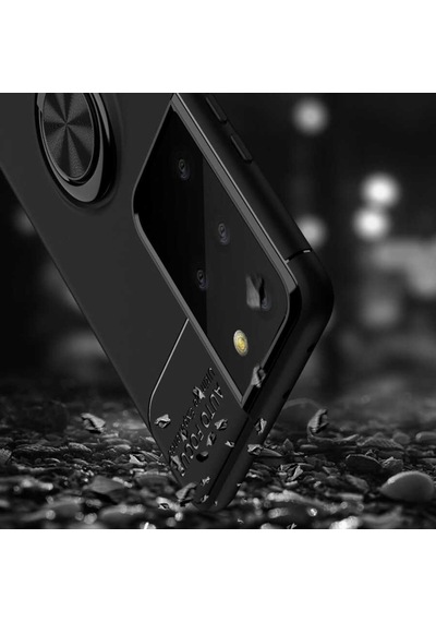 Samsung Galaxy Uyumlu S21 Ultra Kilif Yüzüklü Magnetli Ravel Case 389752999