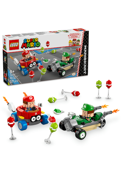 LEGO® Super Mario™: Mario Kart™ – Baby Mario ile Baby Luigi 72034 - 8 Yaş ve Üzeri Çocuklar için Koleksiyonluk Oyuncak Yapım Seti (321P) LEGO® Super Mario™: Mario Kart™ – Baby Mario ile Baby Luigi 72034 - 8 Yaş ve Üzeri Çocuklar için Koleksiyonluk Oyuncak Yapım Seti (321P)