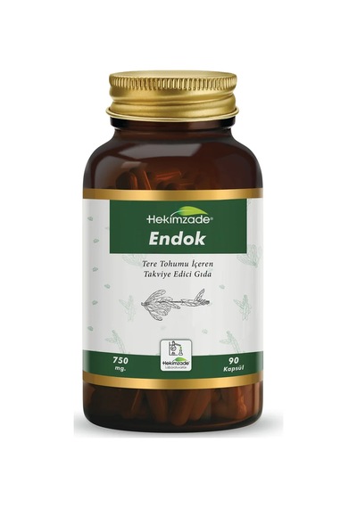 Hekimzade Endok Tere Tohumu İçeren Takviye Edici Gıda 750mg 90 Kapsül
