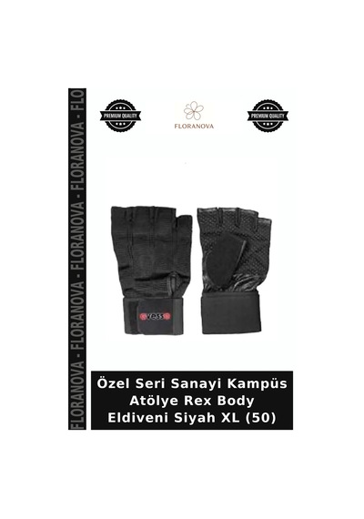 Özel Seri Fitness Ekipmanı Spor Salonu Güç Antrenmanı Rex Body Eldiveni Siyah Xl 50