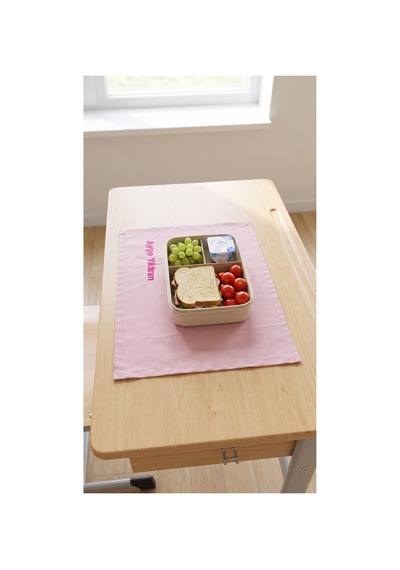 Kişiye Özel İsim Nakışlı Duck Kumaş Beslenme Örtüsü 45x35 Cm Su Ve Leke Tutmaz Kumaş - 922749881