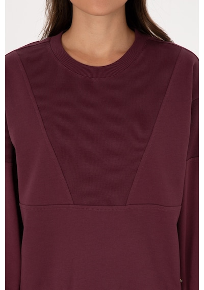 U.S. Polo Assn. Kadın Bordo Pamuklu Bisiklet Yaka Sweatshirt 50314170-VR177