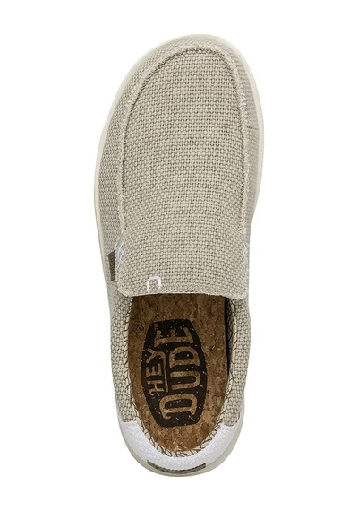 Off Whıte Sneaker Günlük Erkek Hd.40124 Hey Dude Mikka Braid Beyaz