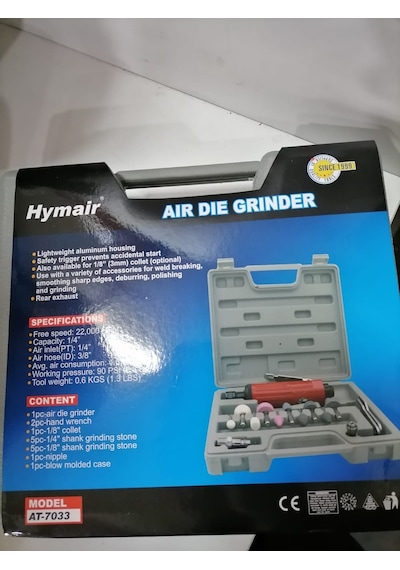 Hymair Havalı Kalıpçı Taşlama Seti At-7033
