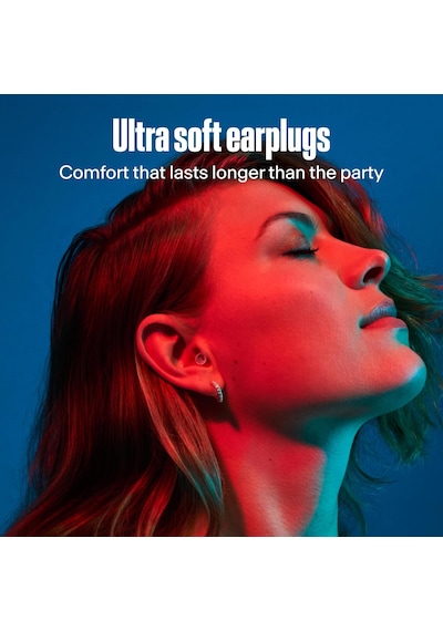 Alpine Partyplug Müzik Kulak Koruma Tıkaçları, 19 Db Gürültü Azaltma Şeffaf