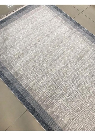 Padişah Halı Santo 60886 030 Serisi Akrilik Salon Oturma Yatak Odası Halısı Krem - Mavi