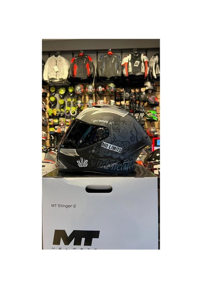 Mt Kask Ff126 Stınger 2 Tagger B2 Mat Şeffaf Vizörlü Siyah