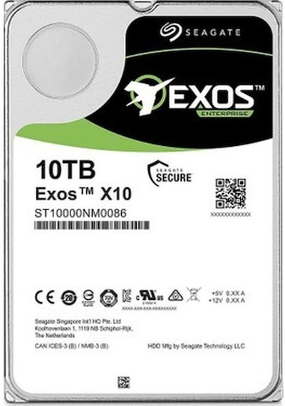 Seagate Exos X10 3.5'' 10tb 7200rpm 256mb Sata Disk St10000nm0086-55472
