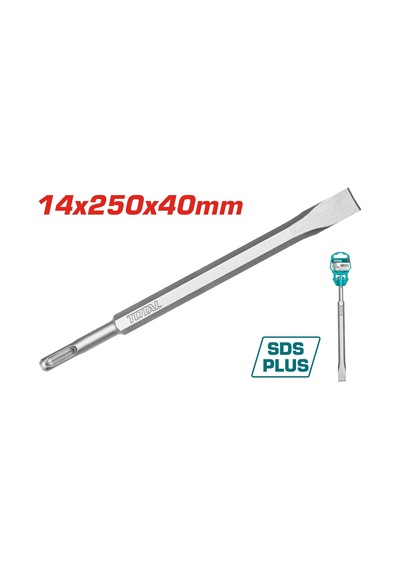 Total Sds Plus Yassı Keskı 14X250 X 40mm düz - Tac15121412