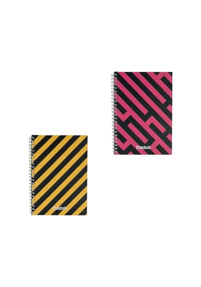 A5 Spiralli Labirent Defter 40 Yaprak 4'lü Tamamı Çizgisiz