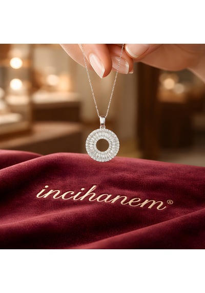 İncihanem Parıltı Çemberi Kolye Gümüş
