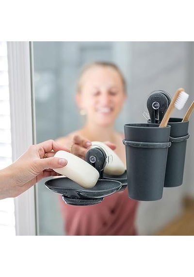 Gri Diş Fırçalık - 300 Ml Siyah