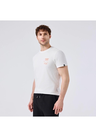 Ellesse 6sm5065-of Bisiklet Yaka Erkek T-shirt - Kırık Beyaz