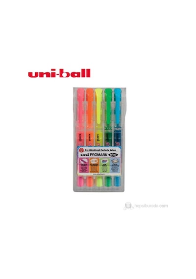 Uni-Ball Promark Eye Fosforlu Kalem 5'li Paket Usp-105