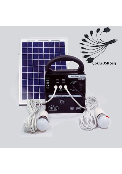 Savex Solar Jeneratör Aydınlatma Sistemi Shs1207h Çok Renkli
