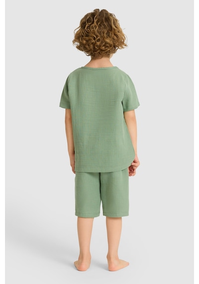 U.s. Polo Assn. Erkek Çocuk Çağla Pijama Takım 50327343-vr016 Cagla