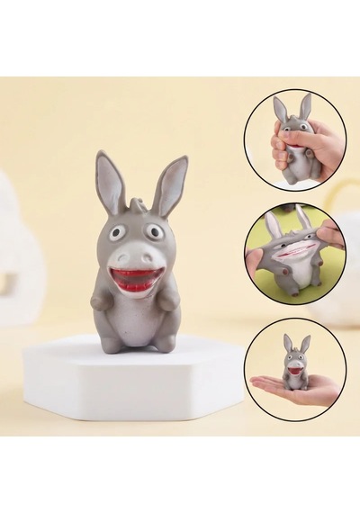 Ers Eşek Tasarımlı Squishy - 12'li Paket - Yumuşak Oyuncak Çok Renkli
