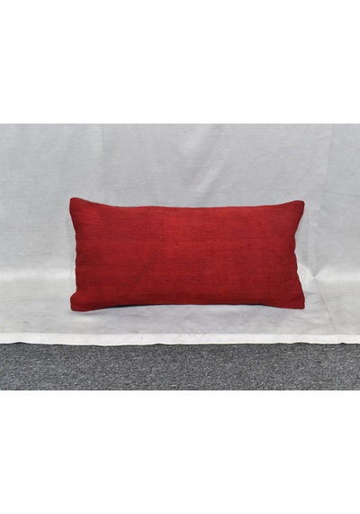 Zehra Abla Halı Yeni El Dokuma Dekoratif Lumbar Kilim Kırlent Yastık Kılıfı 6642 Çok Renkli